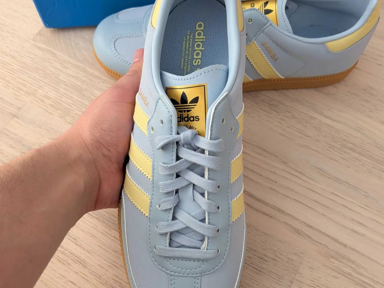 Billede 3 - Adidas samba og junior blue powder yellow