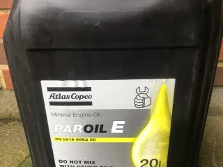 Atlas Copco olie 16 liter + 3,5 ltr Hydraulikolie