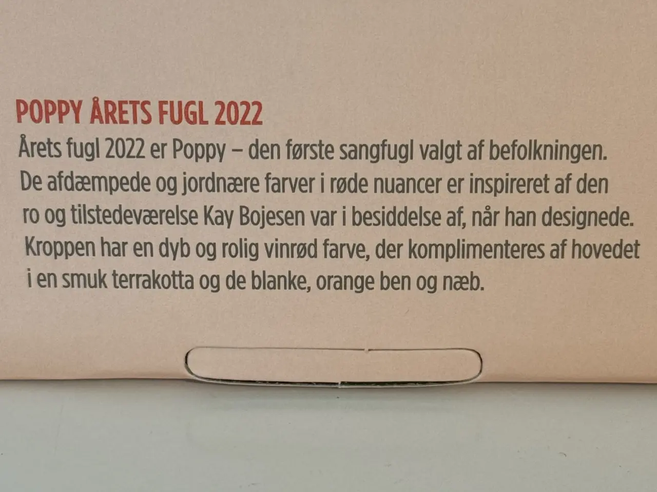 Billede 4 - Ny Poppy Kay Bojesen 2022 årsfugl