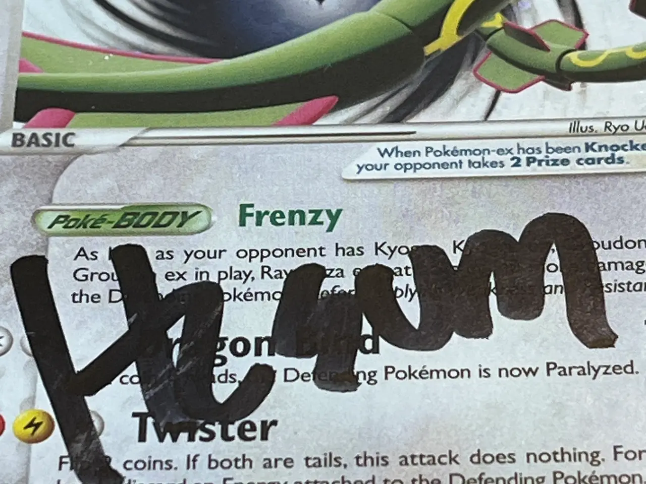 Billede 3 - Rayquaza ex promo 2006 med autograf