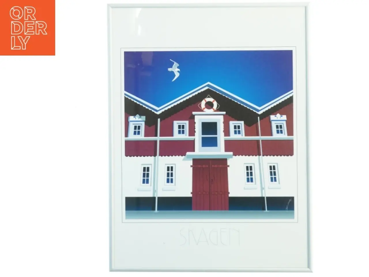 Billede 1 - Indrammet Skagen-billede (str. 41 x 30 cm)