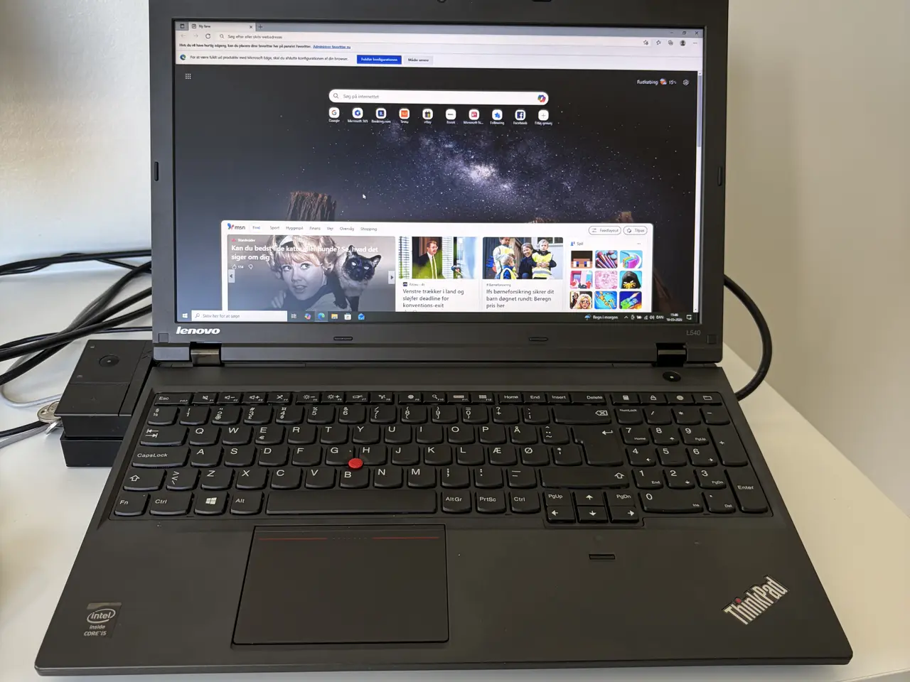 Billede 3 - Lenovo ThinkPad bærbar computer med dockingstation