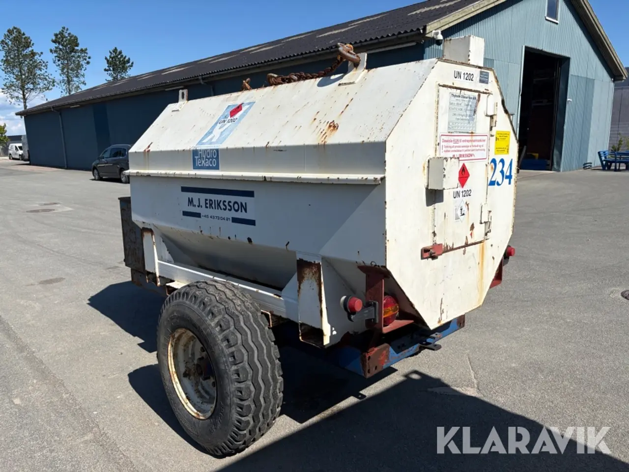 Billede 4 - Dieseltank på vogn - 2500 liter