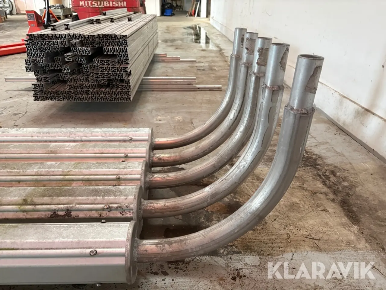 Billede 5 - Lygtepæle MoraMast 5600mm kl.LE med buet arm 5 styk