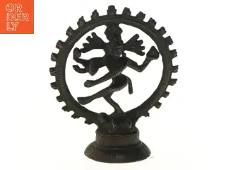 Lille statue af Shiva som Nataraja (str. Ø 9 cm)