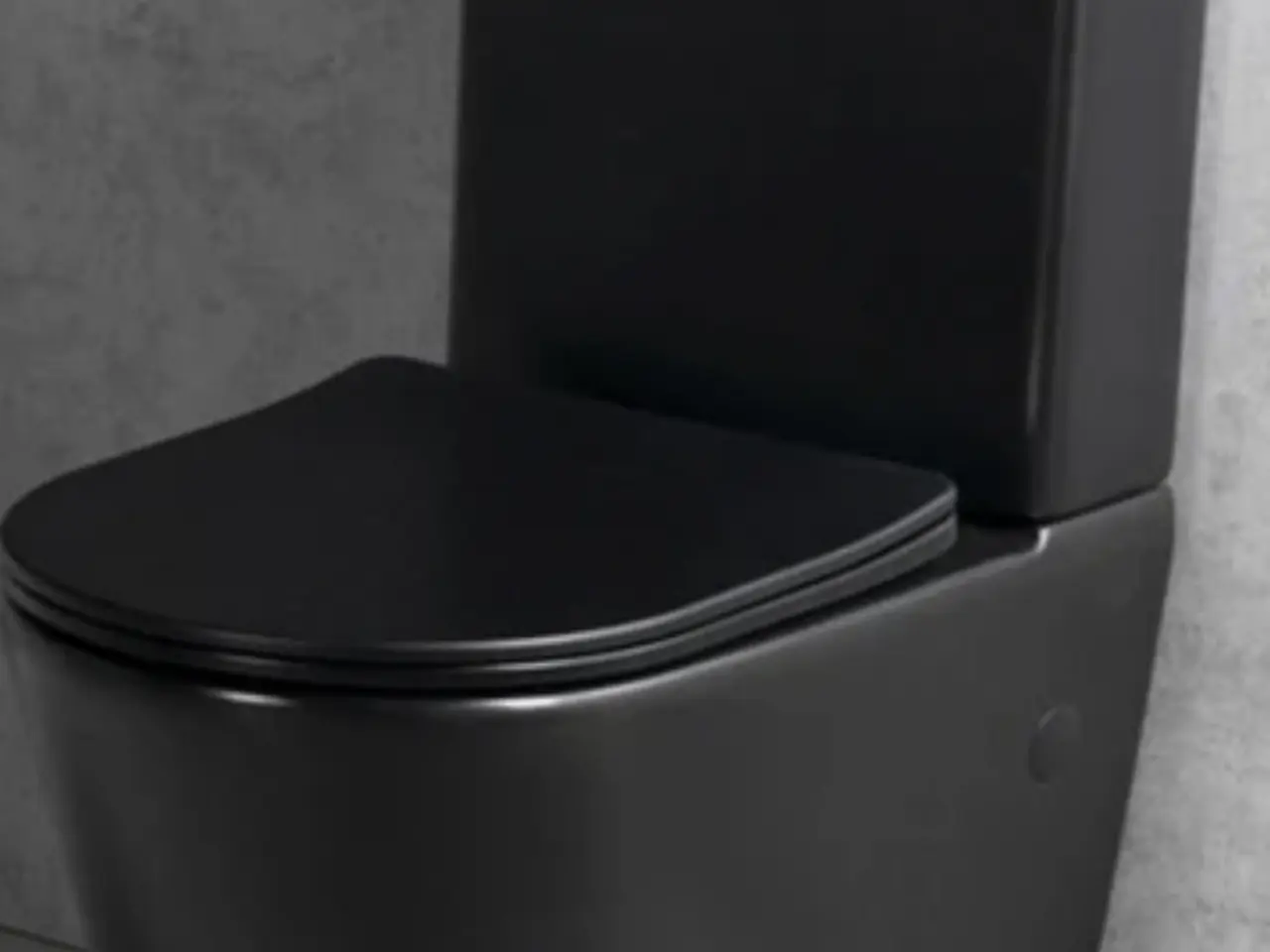 Billede 1 - Sort toilet - nyt - ikke brugt. Toilet Flowe mat
