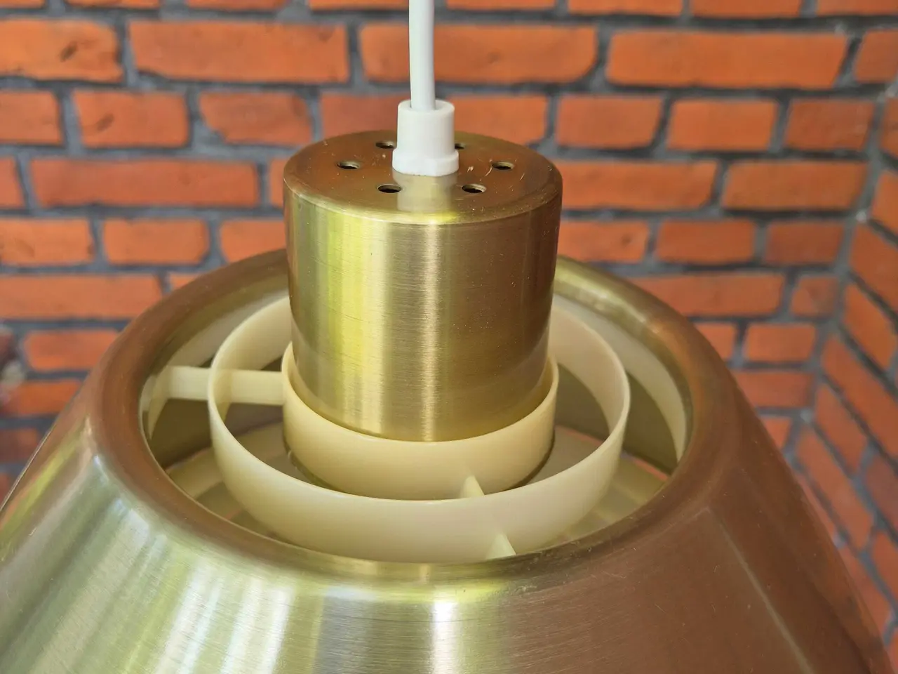 Billede 10 - Messinglampe med gode lyseffekter