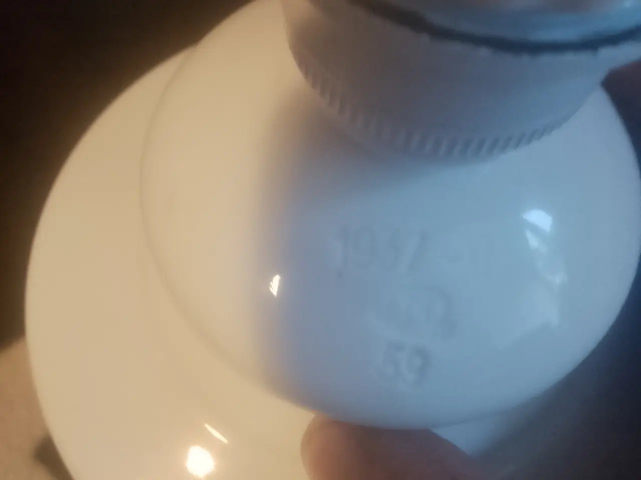 Billede 2 - Porcelæns lampe