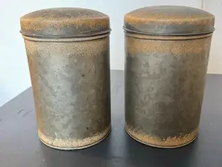 2 metal dåser