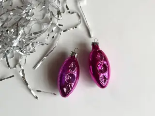 Pink ovale lanterner, 2 stk samlet