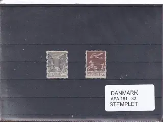 Danmark - AFA 181 - 82 - Stemplet