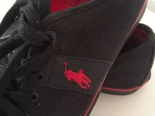 Ralph Lauren sorte canvas herre sko str. 44