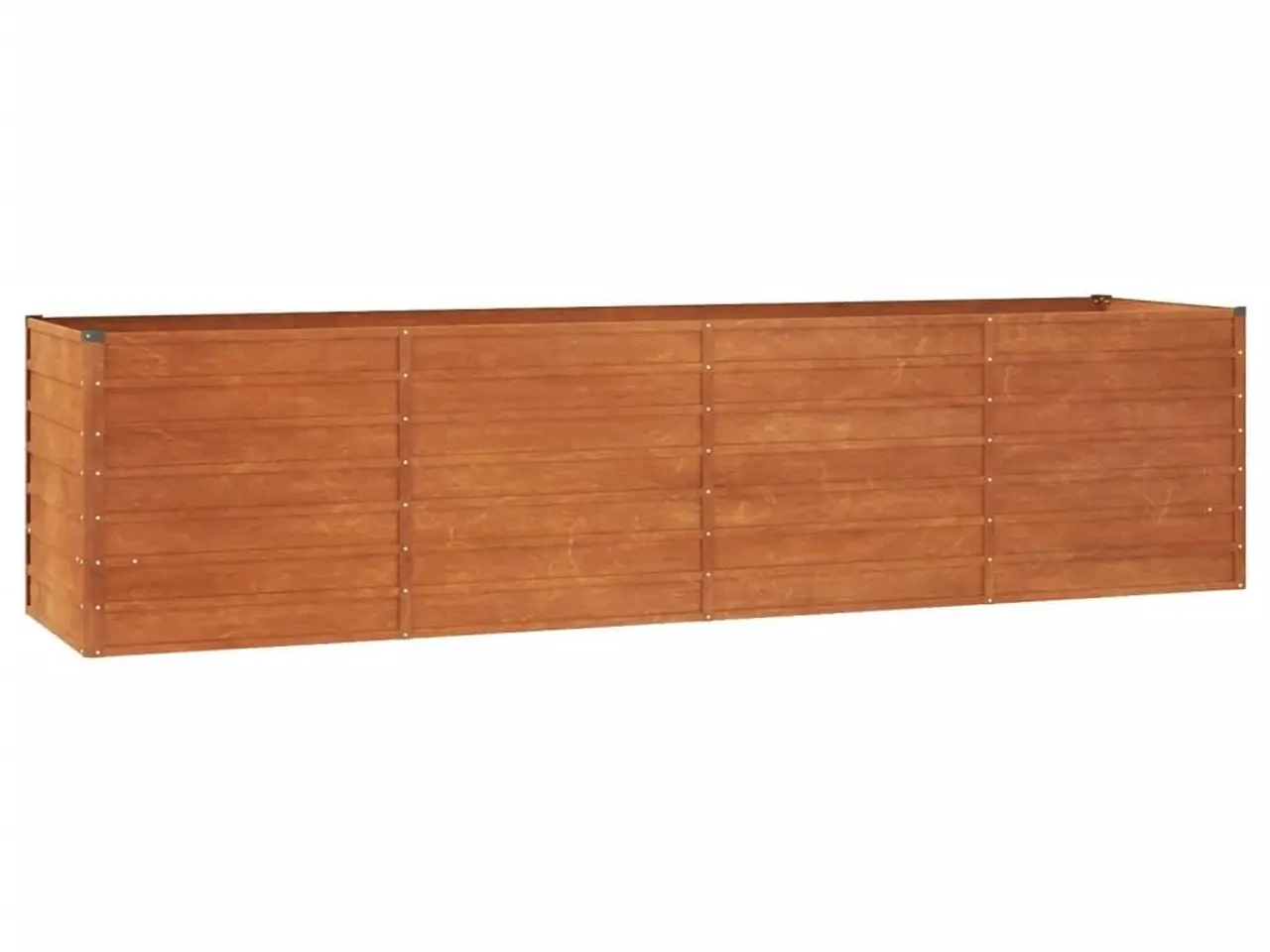 Billede 3 - Højbed i cortenstål 320 × 80 × 77 cm - rustfarvet plantekasse