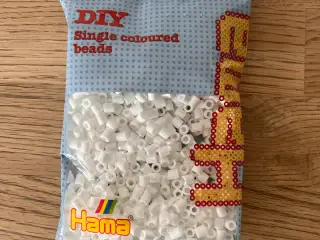 HELT NYE - hvide HAMA MIDI perler