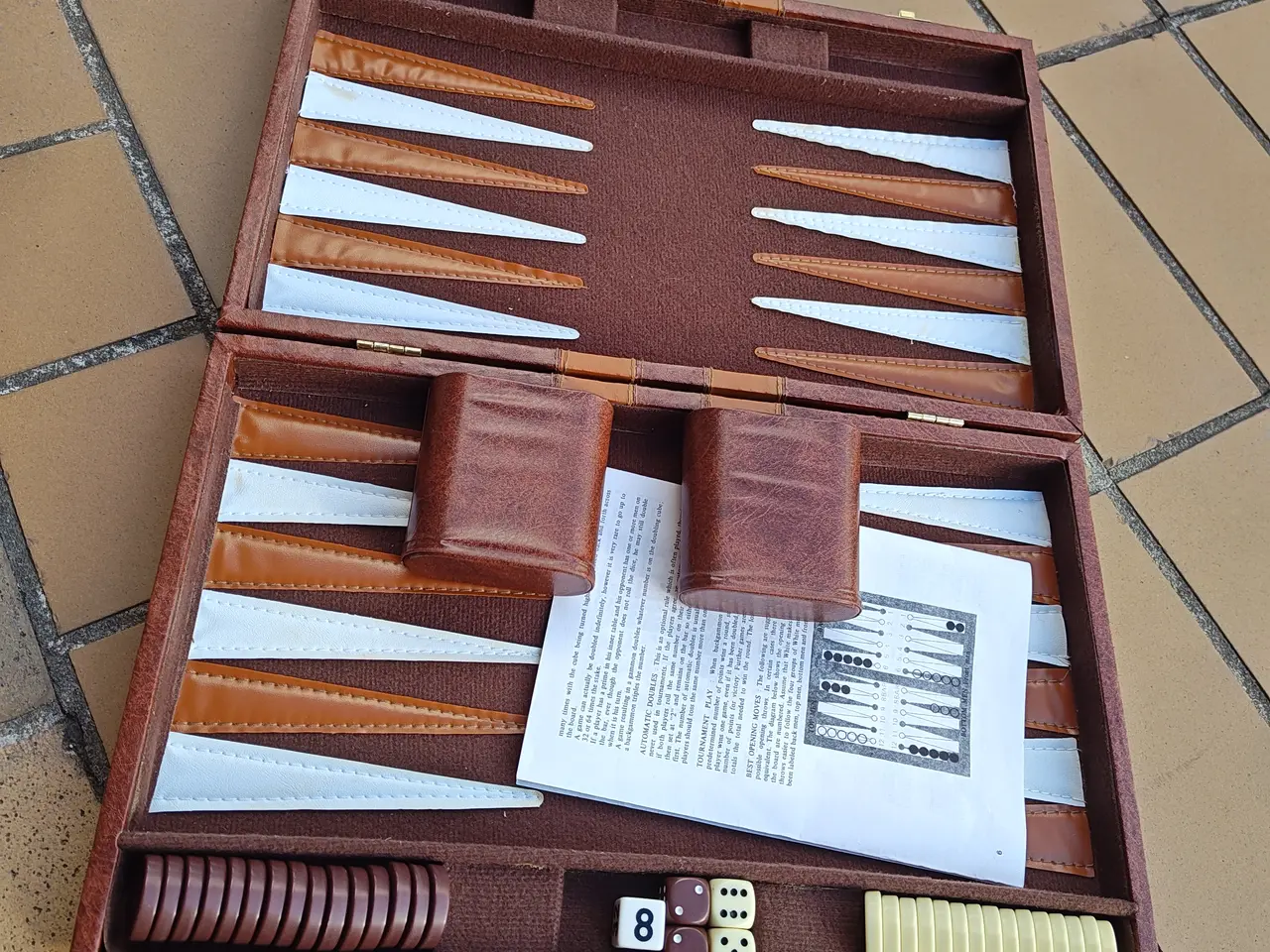 Billede 2 - Backgammon Brætspil i kuffert