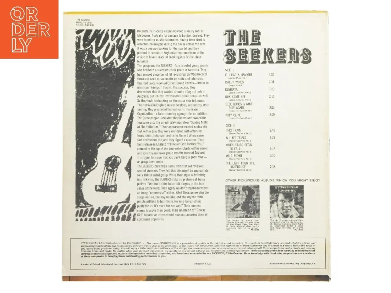 Billede 2 - The Seekers - Vinyl Album fra Pickwick