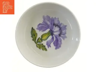 Dekorativ skål med blomstermotiv fra Hutschenreuther (str. Ø 12 cm)