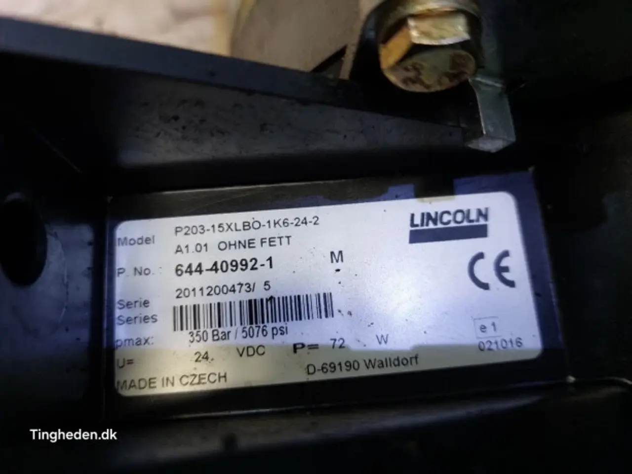 Billede 15 - Licoln P203-15XLBO-1K6-24-2 Centralsmøring-Fedtpumpe