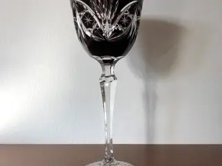 Bøhmisk krystal rødvinsglas