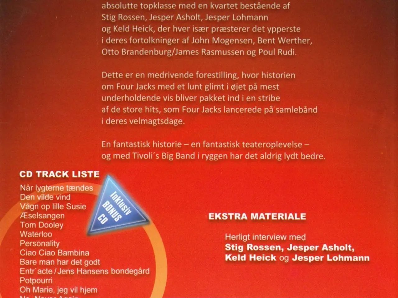 Billede 2 - Four Jacks - Åh, den vej til Mandalay (DVD & CD)