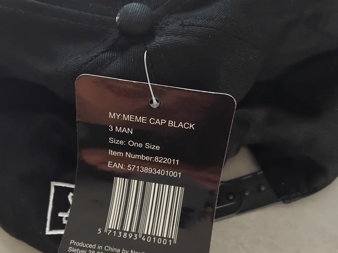 Billede 2 - My: Meme Kasket - Tændstikmand Baseball Cap Sort