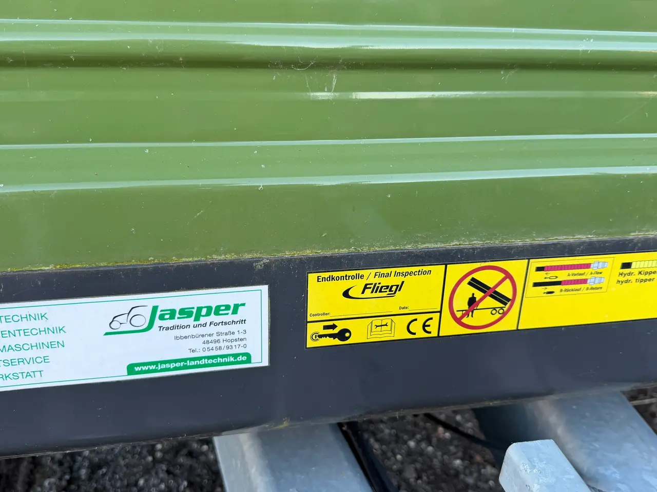 Billede 8 - Fliegl EDK 65 tipvogn med høje sider – fabriksny