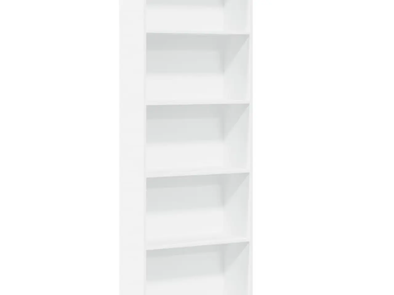 Billede 2 - Bogreol hvid 60x24x176 cm konstrueret træ