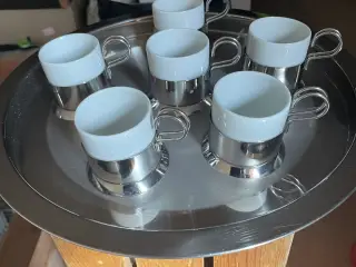 Serveringsbakke med 6 kopper