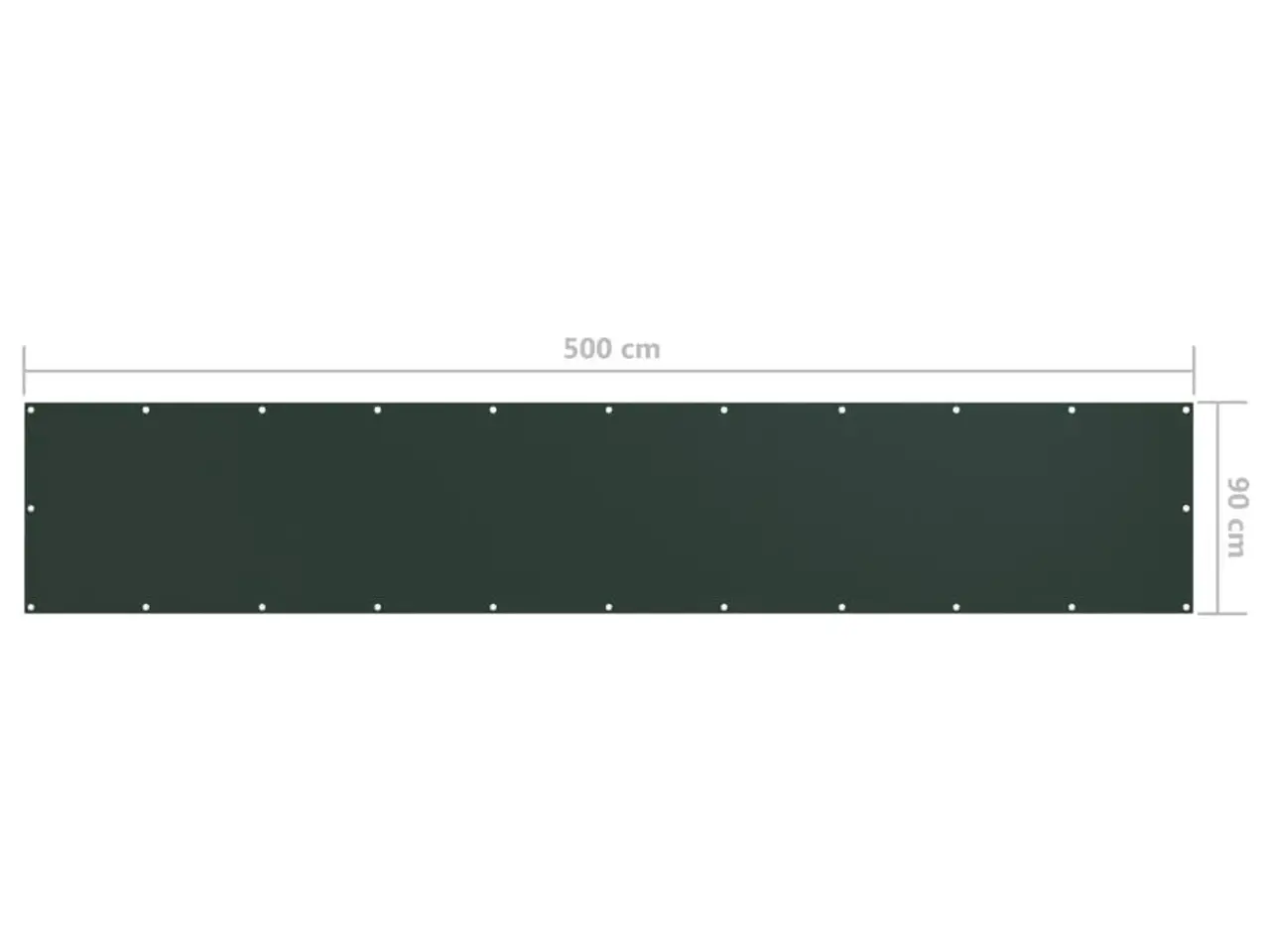 Billede 5 - Altanafskærmning 90x500 cm oxfordstof mørkegrøn