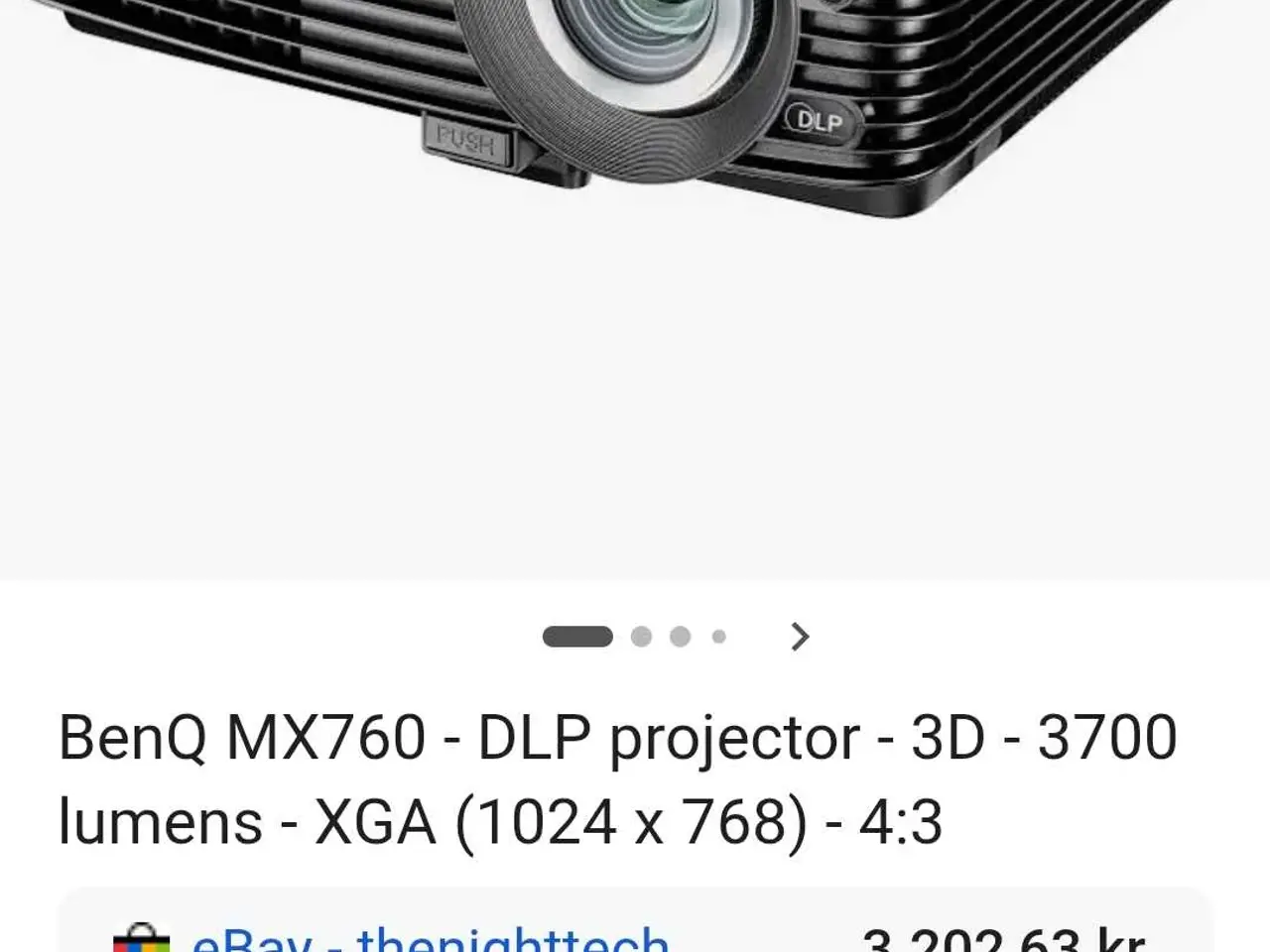 Billede 4 - BenQ MX760 projektor