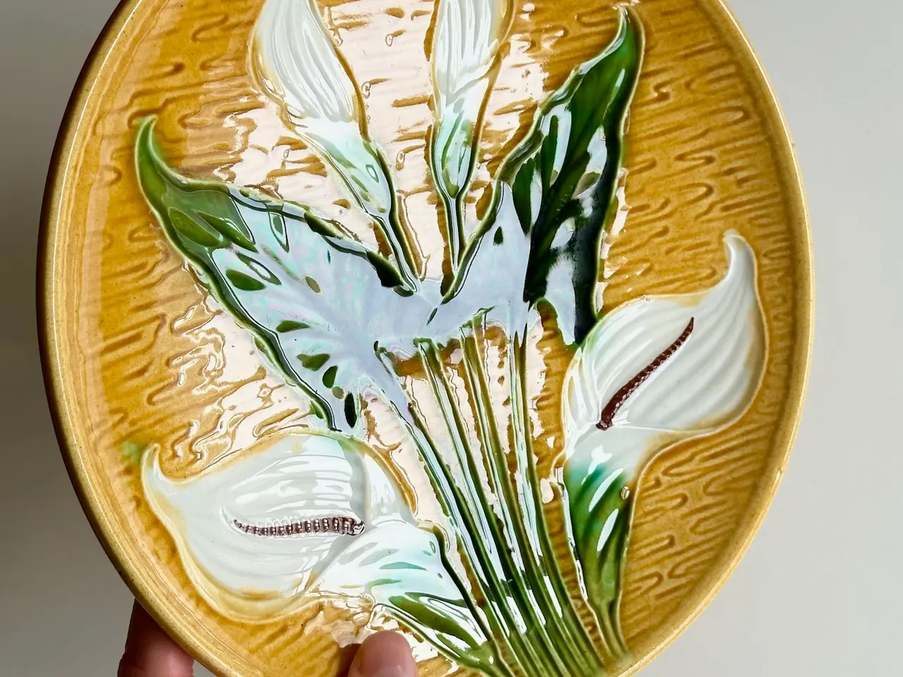 Billede 3 - Art nouveau tallerken, calla