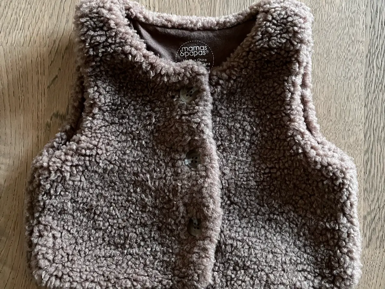 Billede 1 - Mamas & Papas vest i “bamseplys” str. 62
