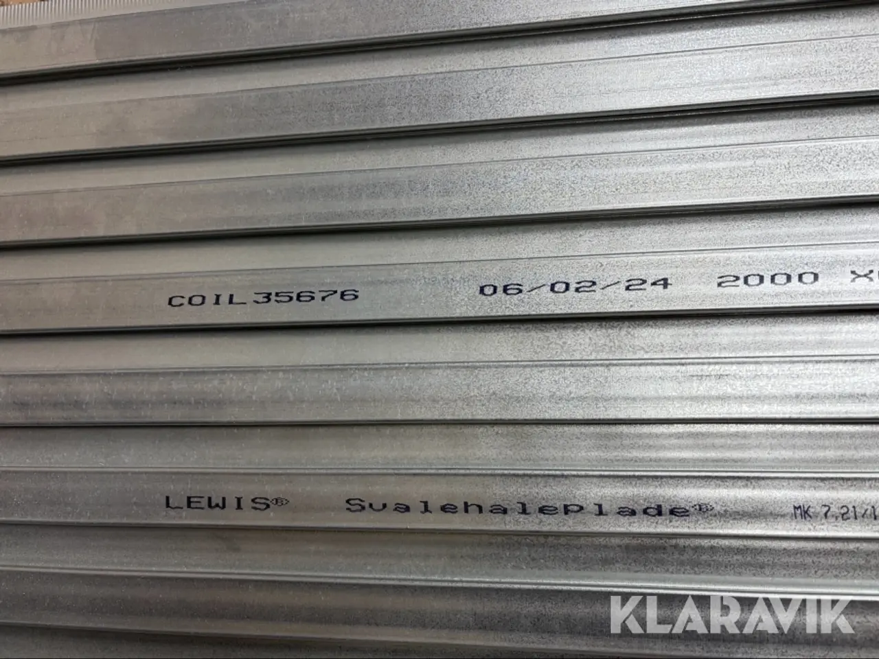Billede 2 - Stålplader Lemis med profilering, galvaniserede, 8 styk