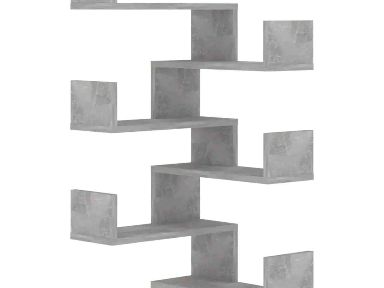 Billede 2 - Væghængte hjørnehylder 2 stk. - 40 × 40 × 50 cm, betongrå