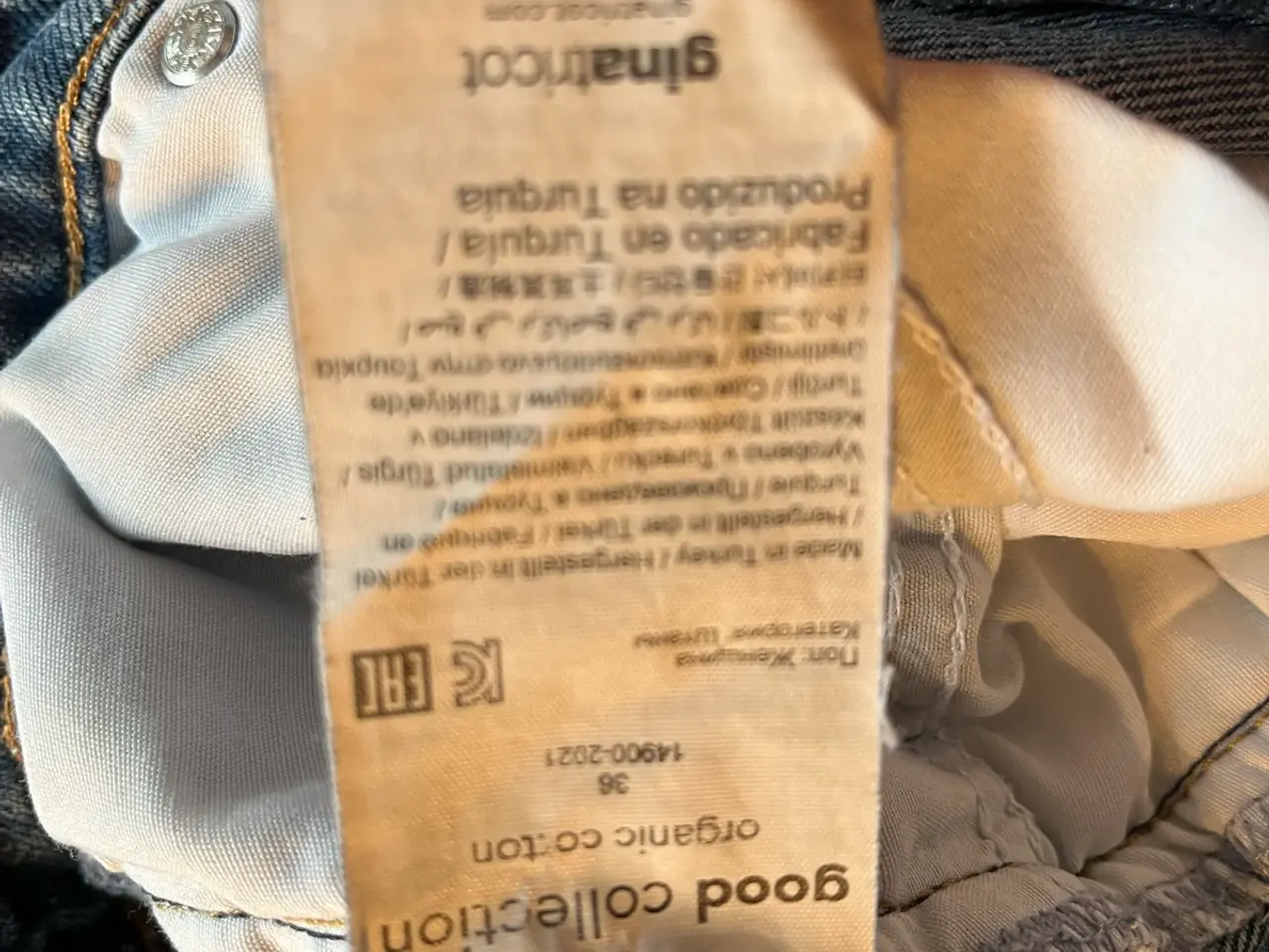 Billede 9 - Blå denim jeans str. 36 fra gina tricot