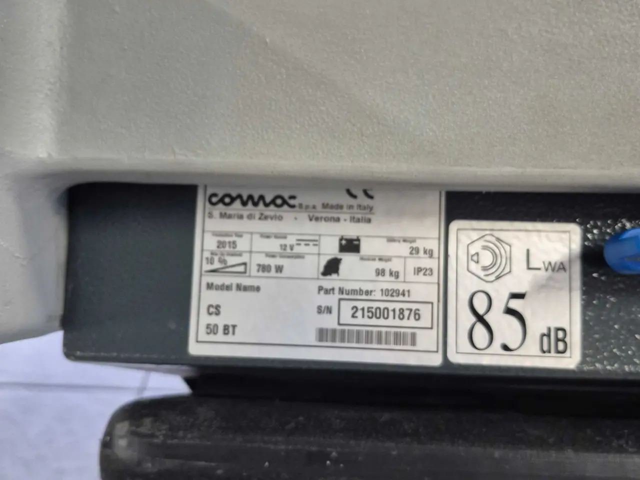 Billede 7 - Gulvfejemaskine comac cs 50 bt