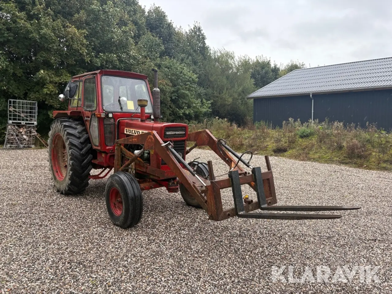 Billede 7 - Veterantraktor Volvo 650 med frontlæsser