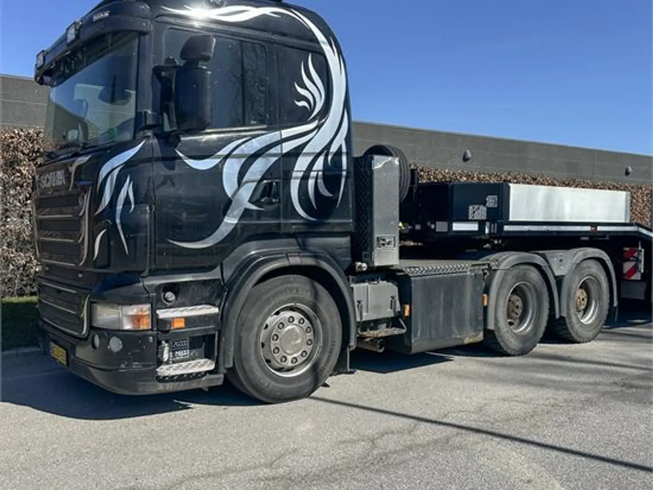 Billede 4 - Broshuis 4 ABSD - Only 2000 km - Truck+flat bed+container trailer w/crane