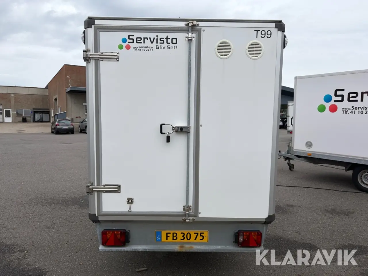 Billede 2 - Trailer Variant 1517C3 med reklame skærm 1 styk