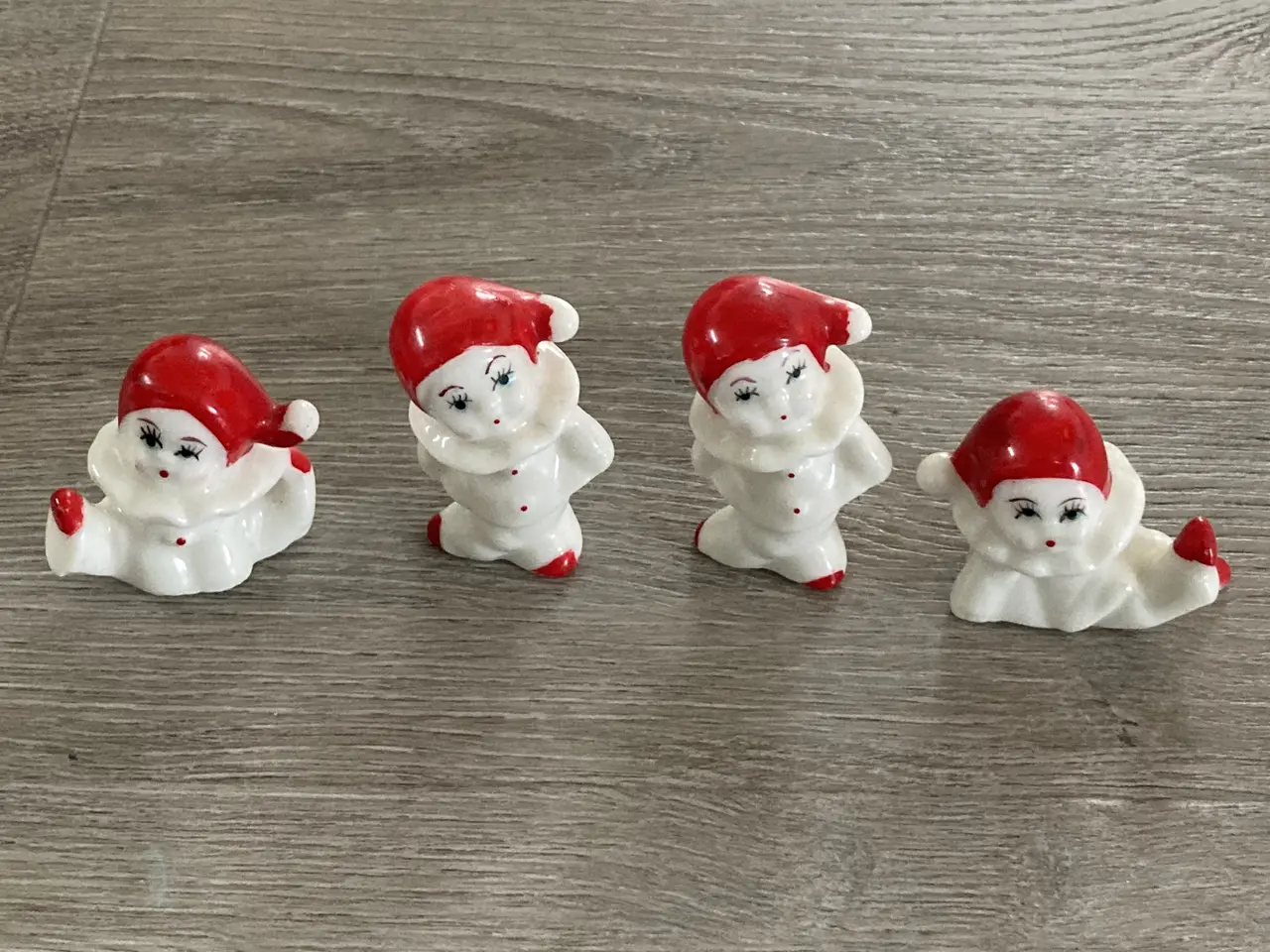 Billede 1 - 4 klovne i porcelæn