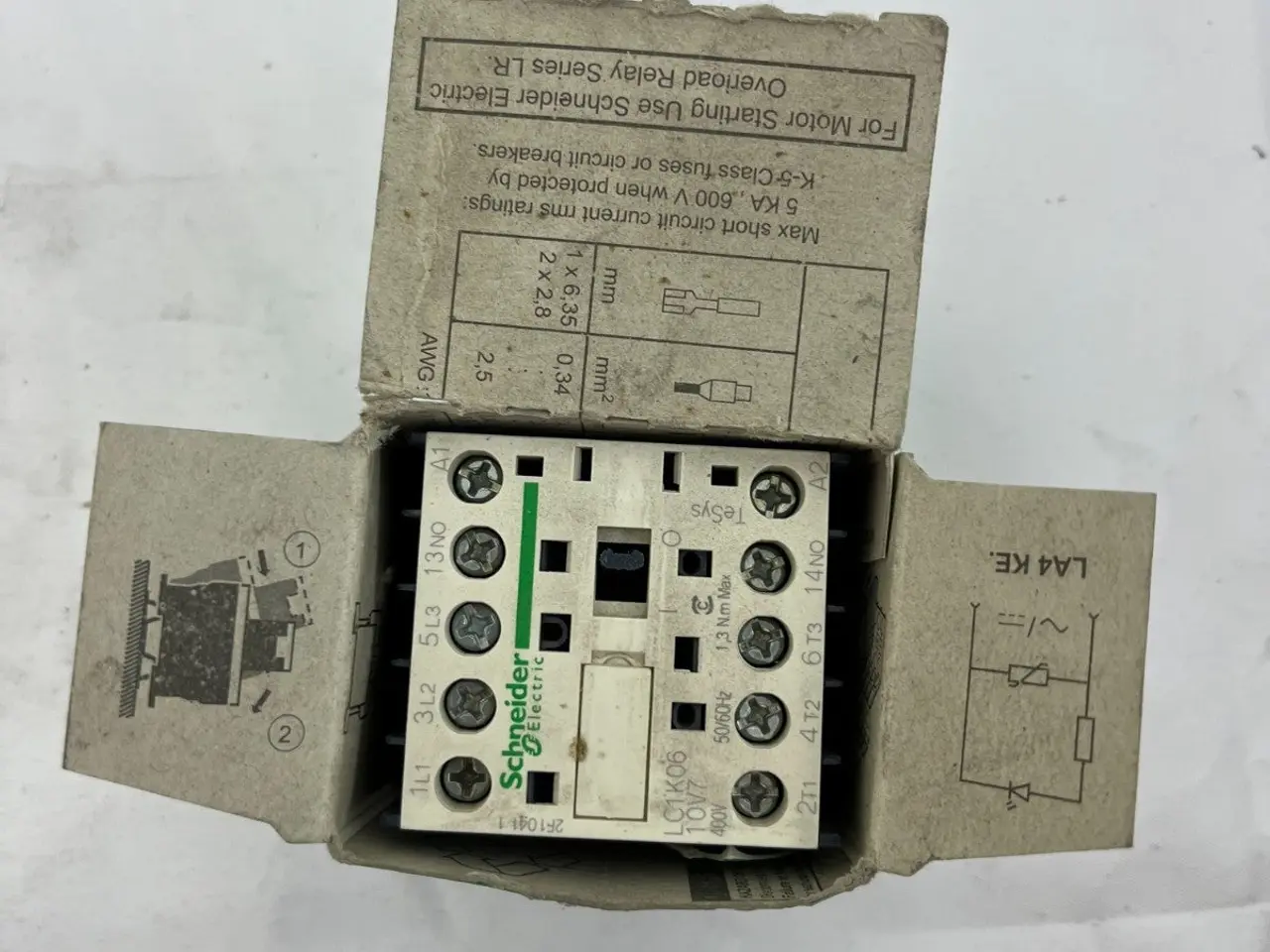 Billede 3 - Schneider Electric LC1K0610V7 TeSys K kontaktor
