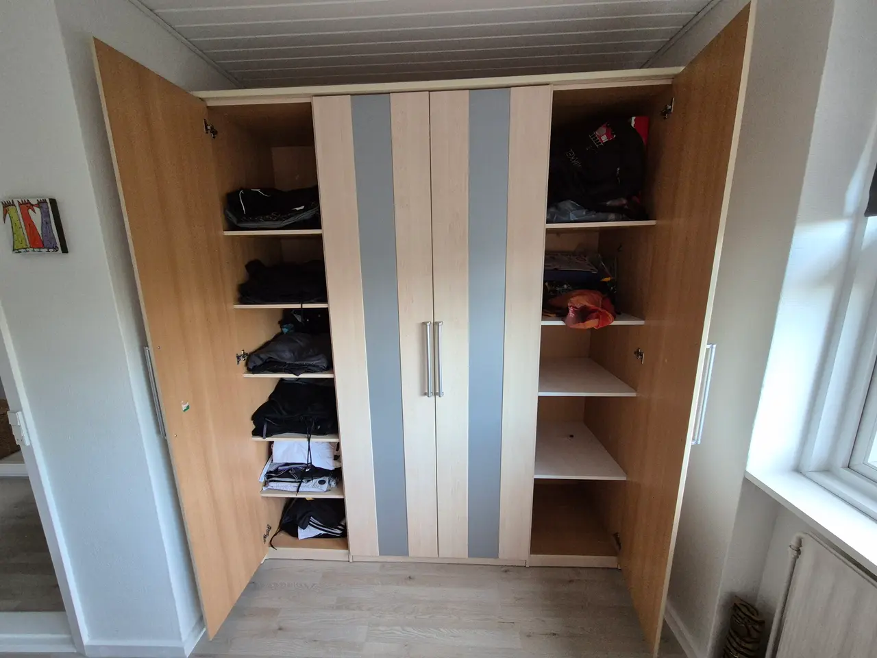 Billede 3 - Garderobeskab Mange Hylder, H 218: B 185