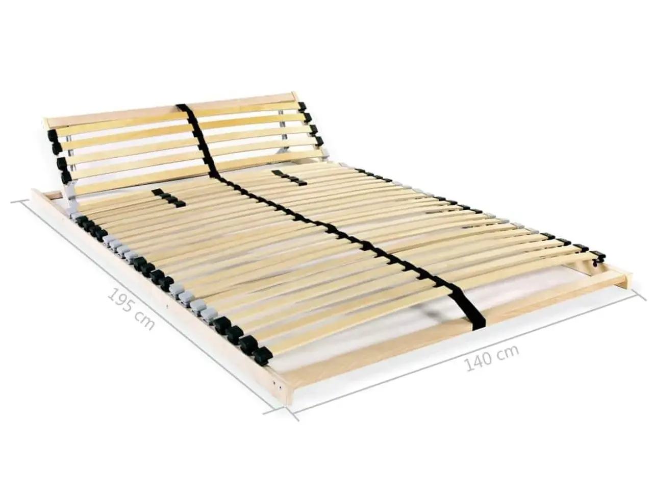 Billede 7 - Lamelbund til seng med 28 lameller 7 zoner 140 x 200 cm