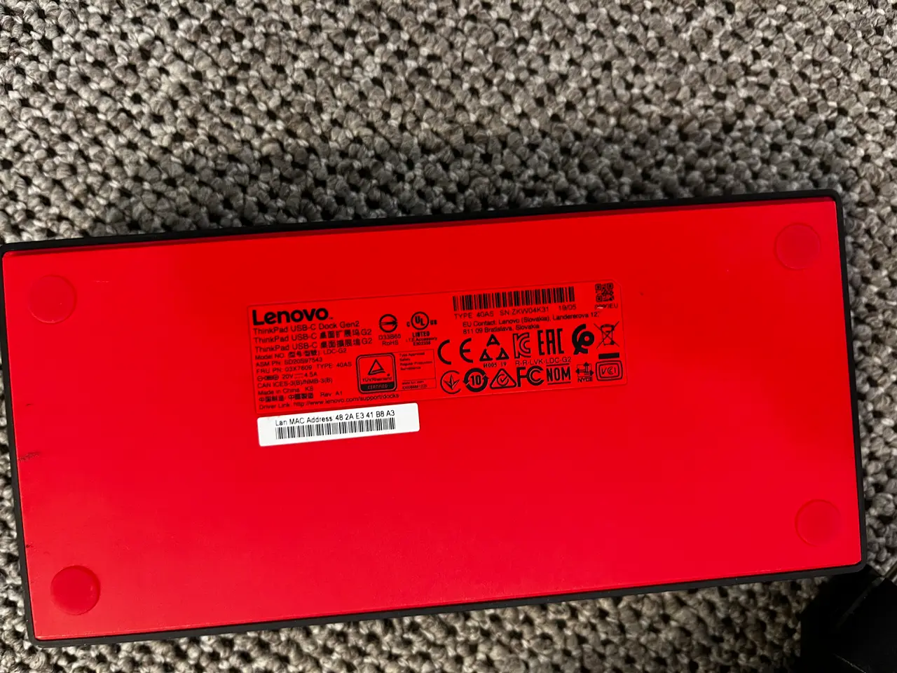 Billede 2 - Dockingstation LENOVO ThinkPad USB-C Dock Gen 2