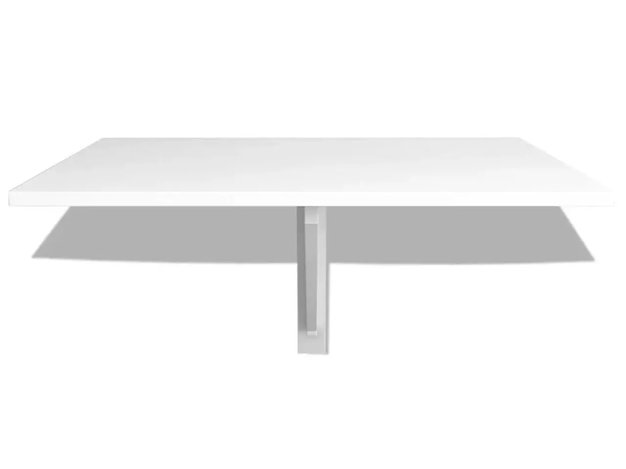 Billede 3 - Foldbart vægbord 100×60 cm - hvid klapbord til væg