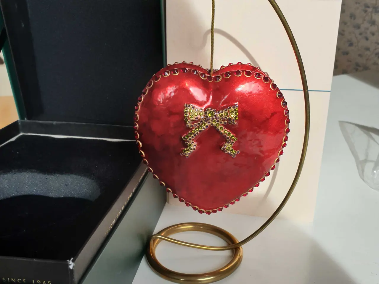 Billede 3 - Hjerte med Swarovski krystaller