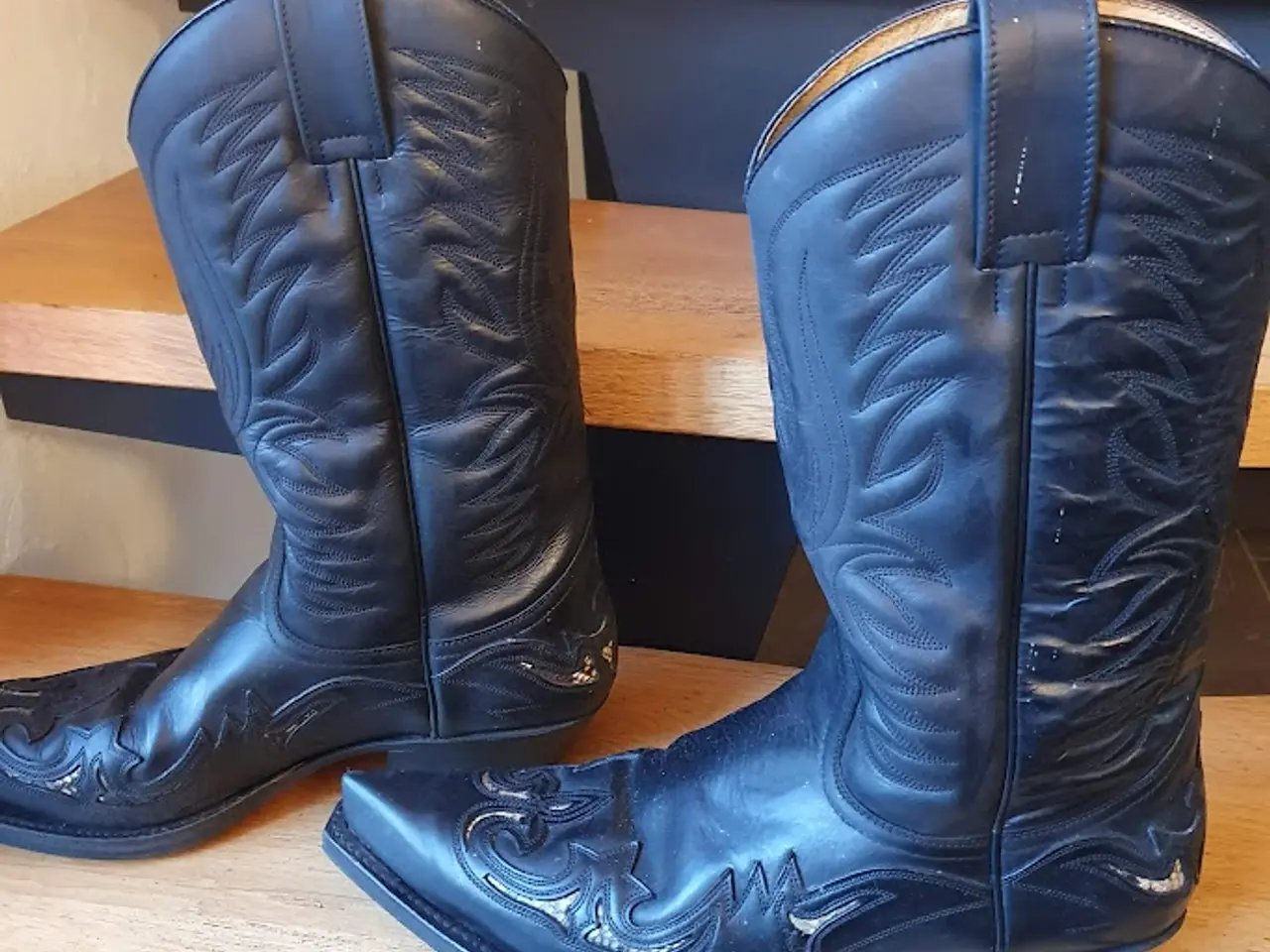 Billede 2 - Cowboy støvle med syninger