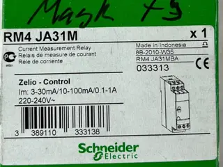 Schneider RM4JA31M Current relæ 3-30mA/0.1-1A