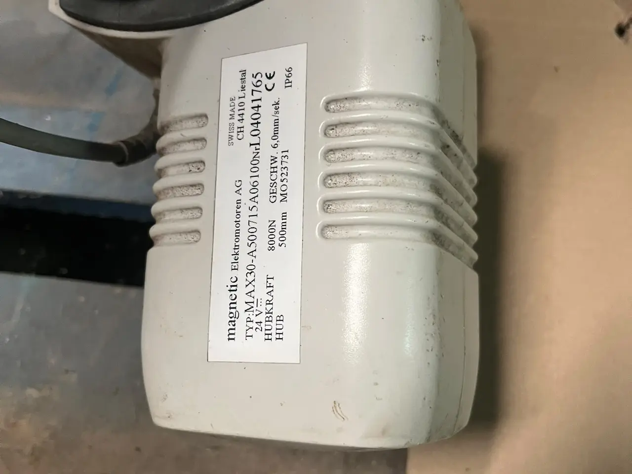 Billede 2 - 24V lineær aktuator 8000N – 500 mm