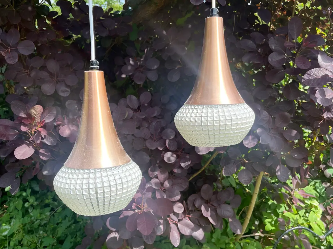 Billede 1 - Pendler m kobber og glas